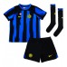 Inter Milan Alessandro Bastoni #95 Replica Home Minikit 2023-24 Short Sleeve (+ pants)